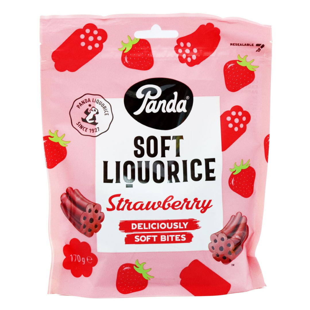 PANDA SOFT LIQUORICE STRAWBERRY 170G